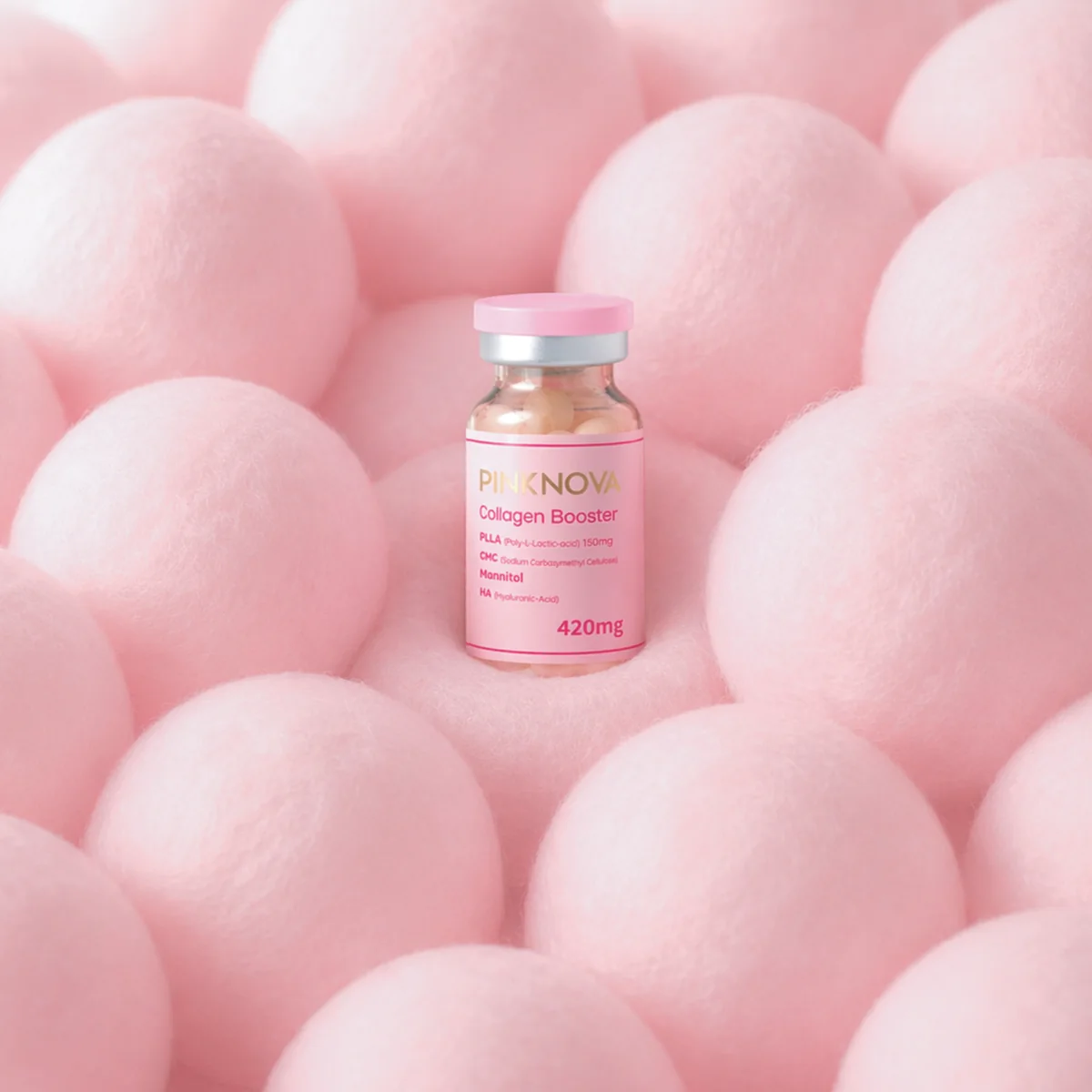 Флакон PINKNOVA 420 на розовых сферах